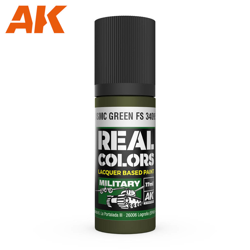 AK Interactive - Real Colours -Usmc Green Fs 34095 17 ml