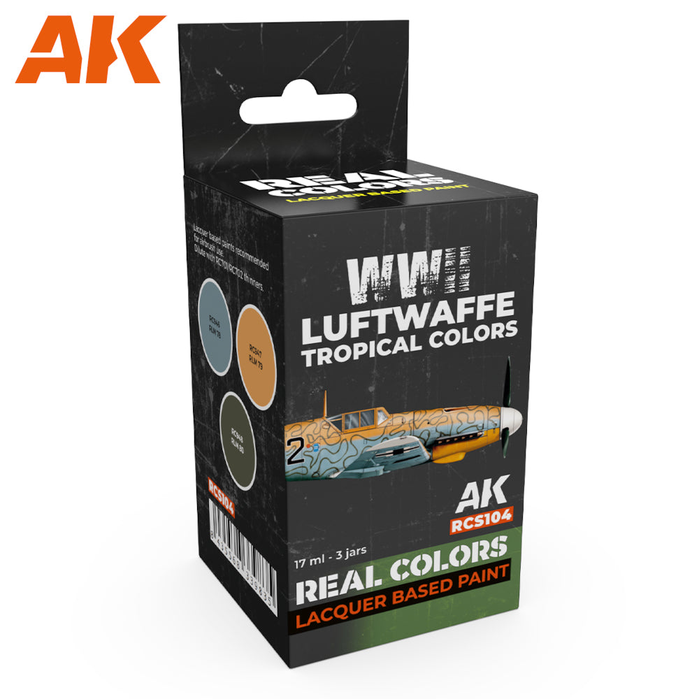 AK Interactive - Real Colours -Wwii Luftwaffe Tropical Colors Set