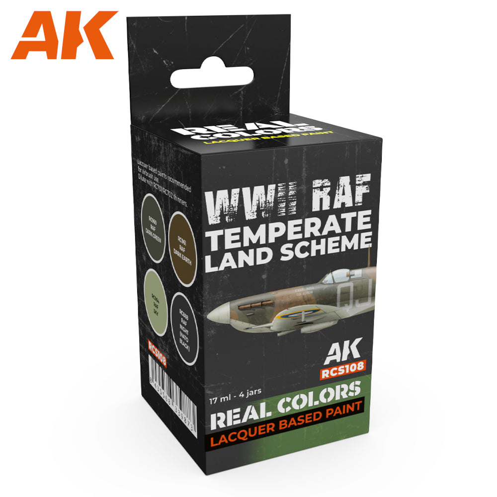 AK Interactive - Real Colours -Wwii Raf Temperate Land Scheme Set