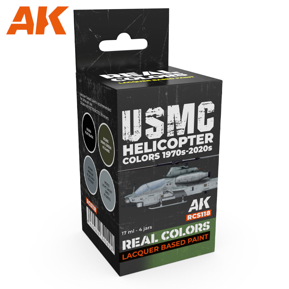 AK Interactive - Real Colours -Usmc Helicopter Colors 1970S-Today Set