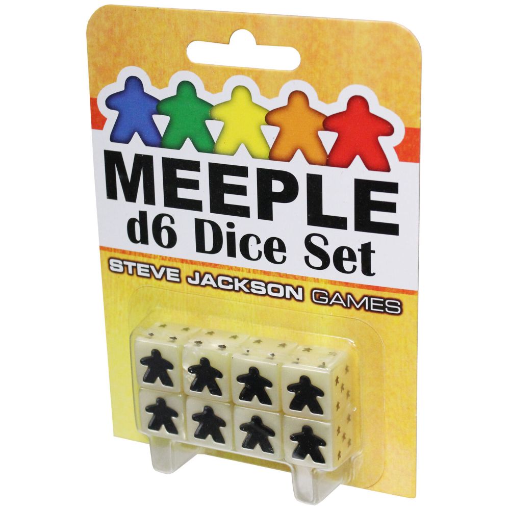 Meeple D6 Dice Set White