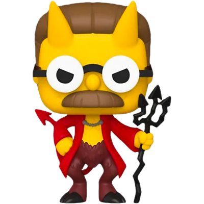 The Simpsons - Flanders Devil Glow US Exclusive Pop! Vinyl #1029