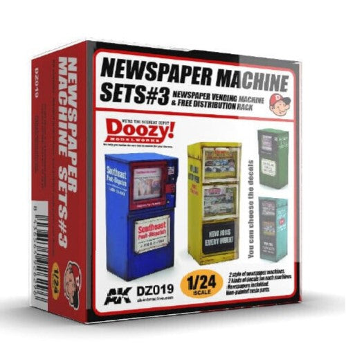 Ak Interactive - Resins - Doozy - Newspaper Machine Sets 3