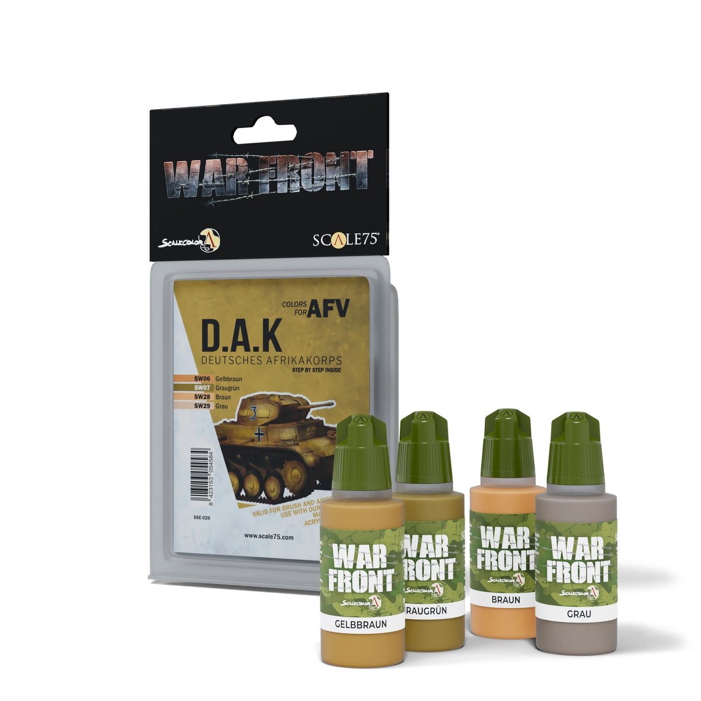 Scale 75 - Warfront - D.A.K. Colors For Afv Paint Set