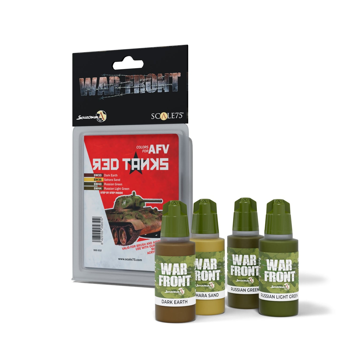 Scale 75 - Warfront - Red Tanks Paint Set