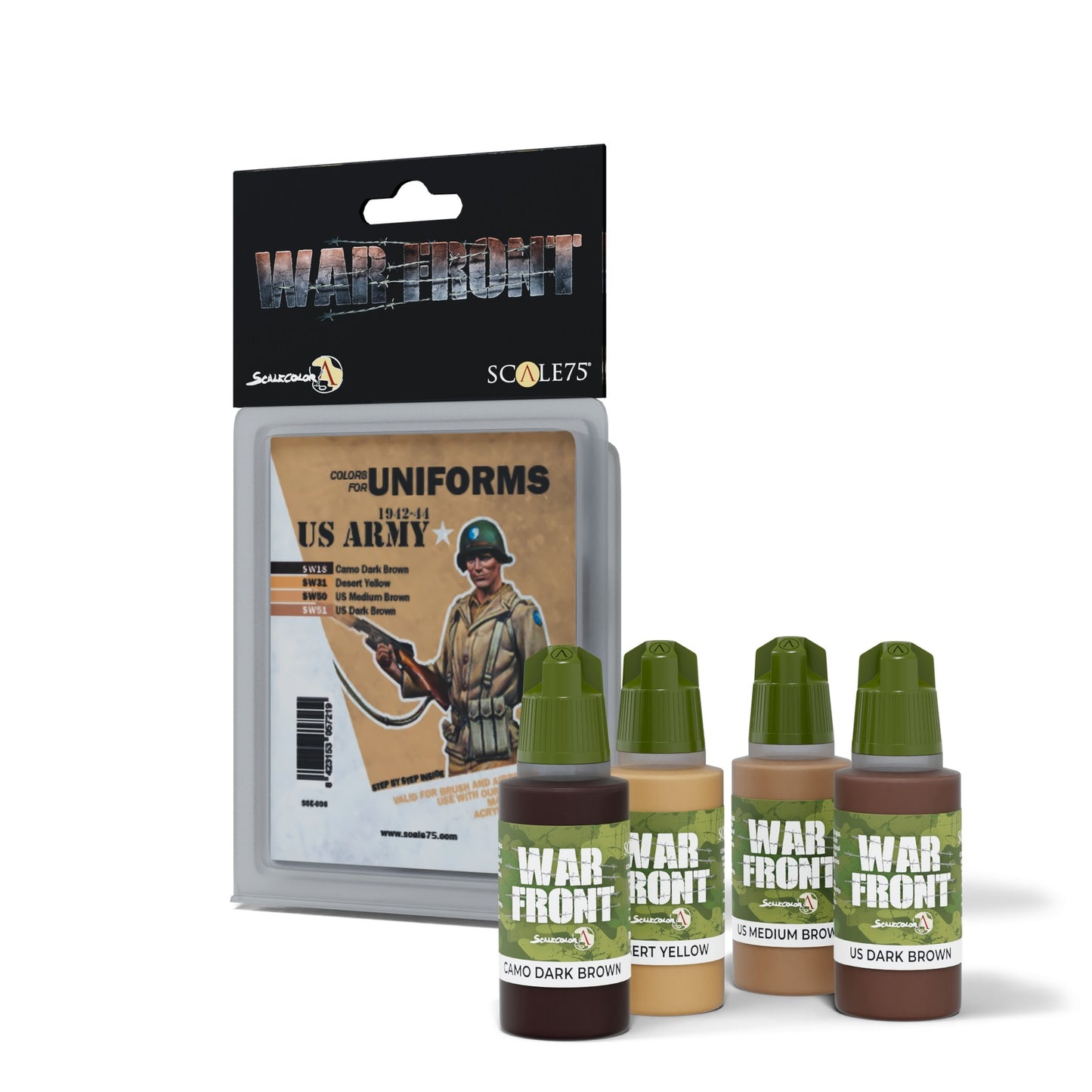 Scale 75 - Warfront - Us Army 1942-1944 Paint Set
