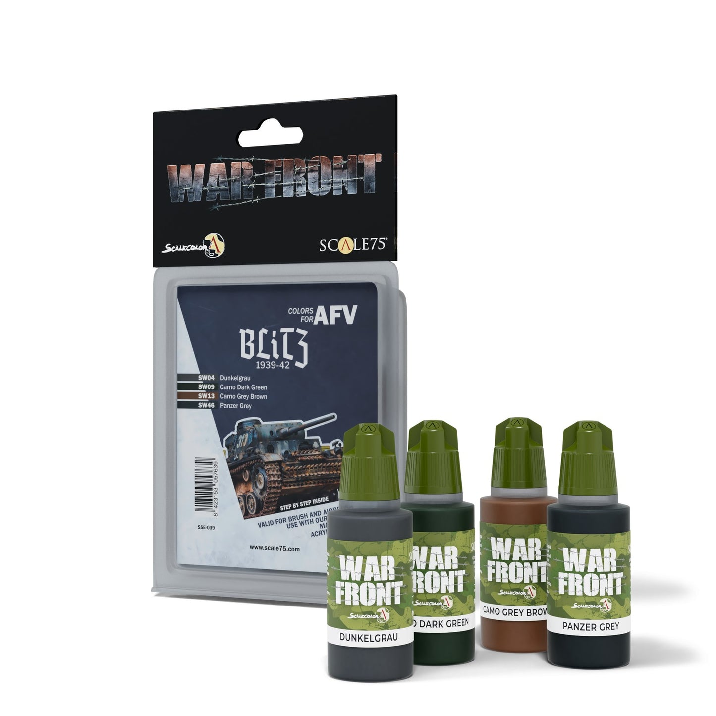 Scale 75 - Warfront - Colors For Afv-Blitz 1939-42 Paint Set