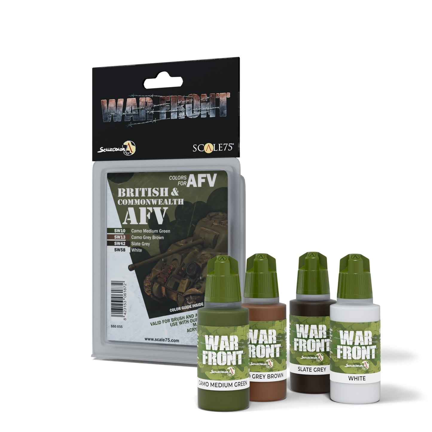 Scale 75 - Warfront - British & Commonwealth Afv Paint Set