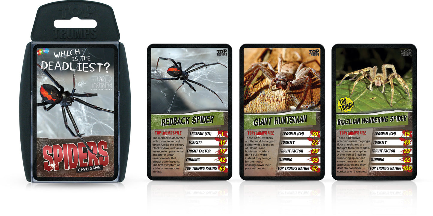 Spiders Top Trumps