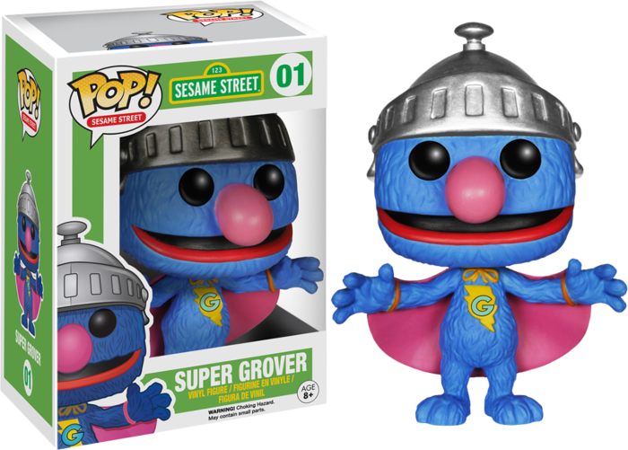 Sesame Street - Super Grover (Flocked) Pop Vinyl #01