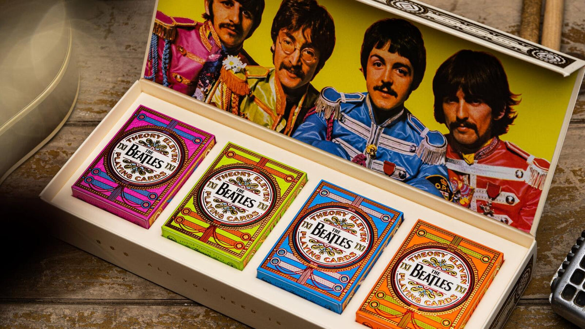 theory11 The Beatles Luxury Box Set (includes one of each color - four decks)