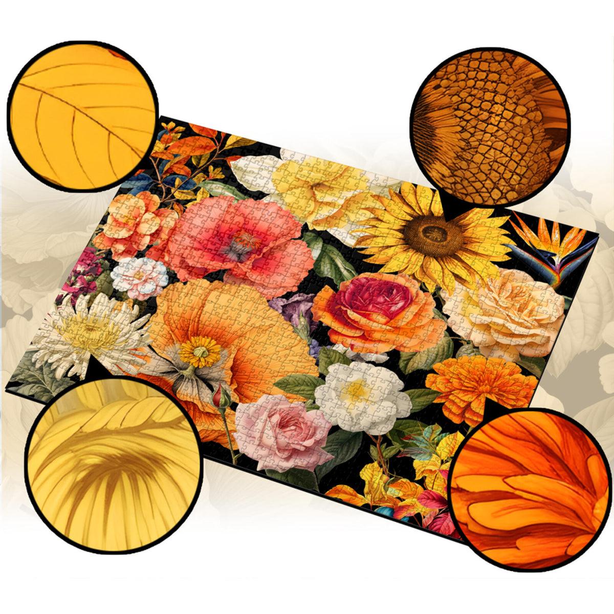 Unboring Settle Petal 500 pc Wonky Cut Puzzle