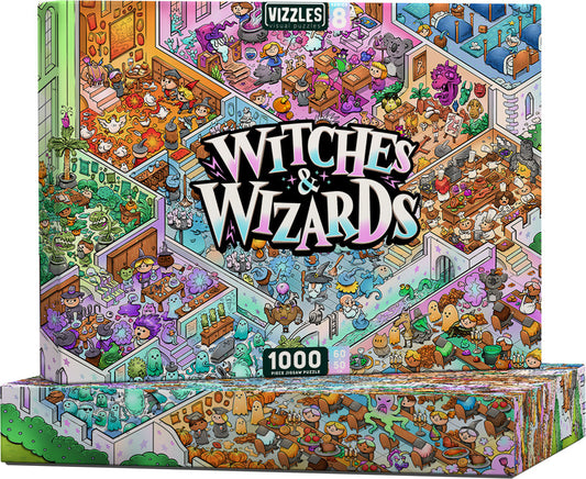 Vizzles Witches and Wizards 1000pc Jigsaw Puzzle