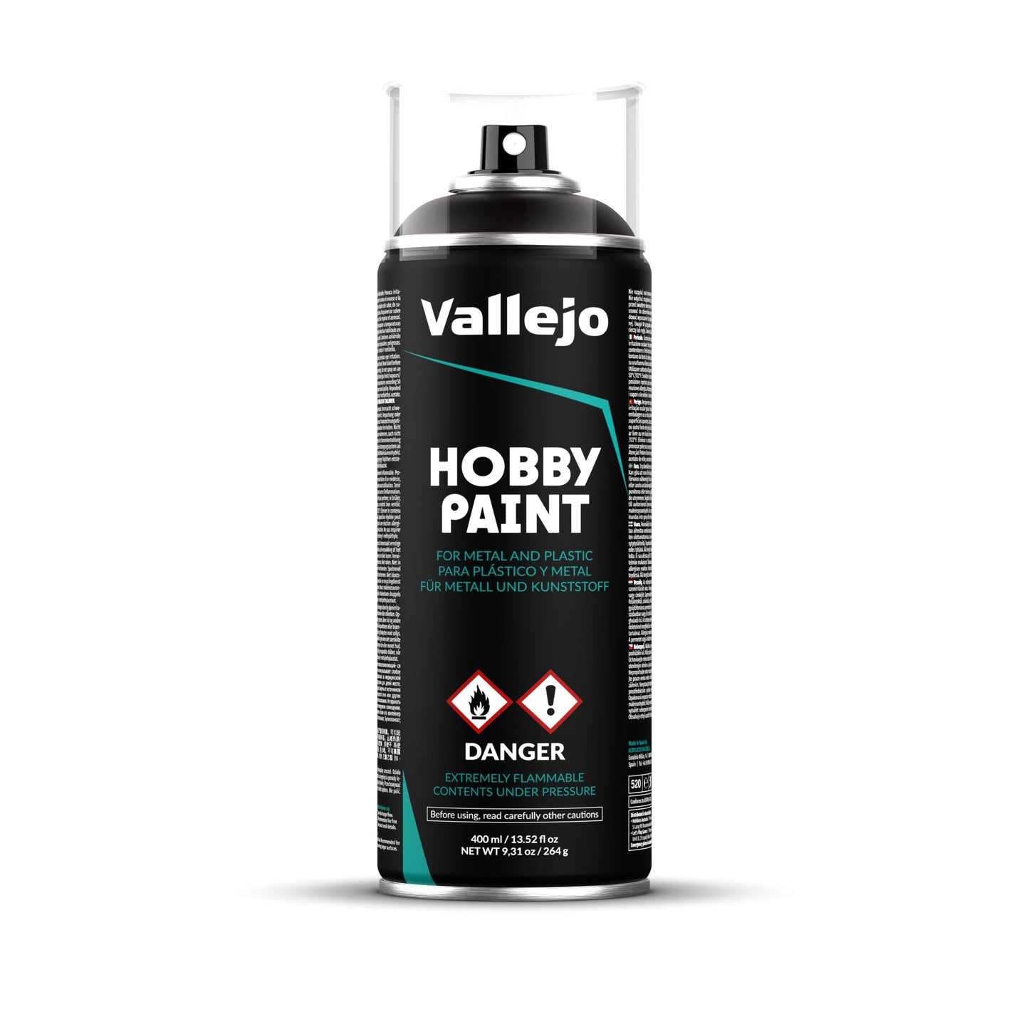 Vallejo Aerosol - Black 400ml