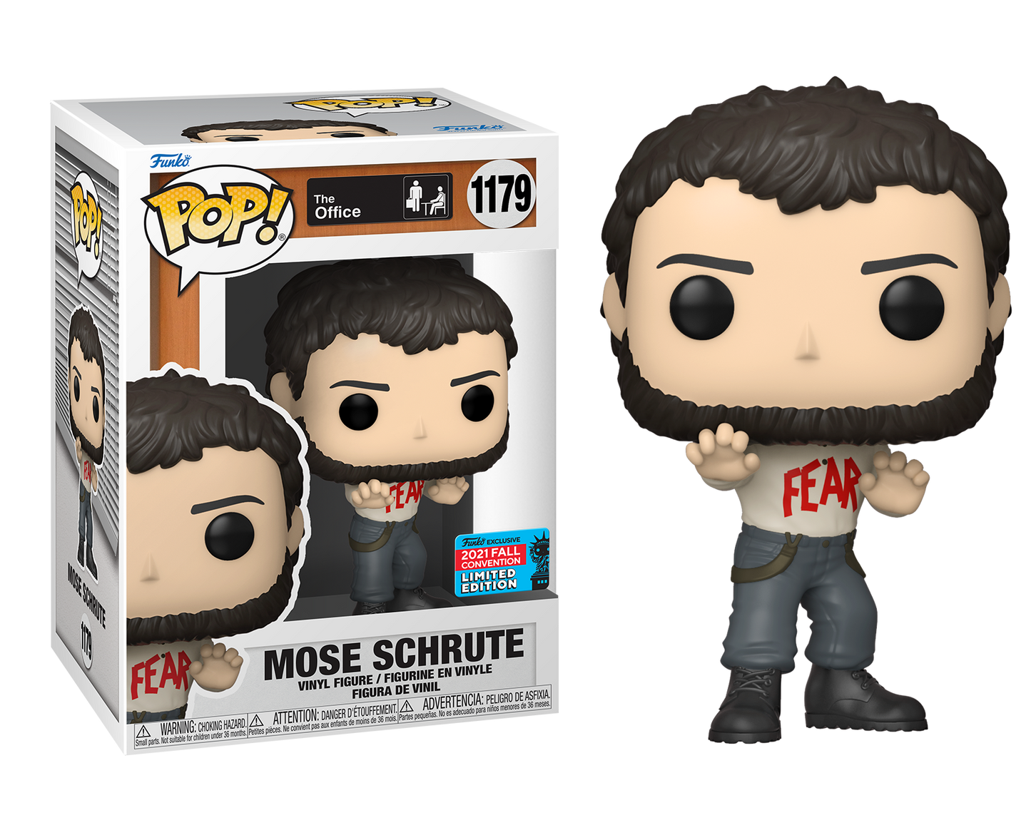 The Office - Fear Mose Schrute NYCC 2021 Fall Convention Exclusive Pop! Vinyl #1179