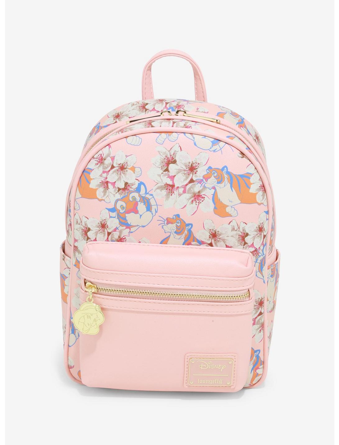 Loungefly Disney Aladdin Rajah Floral Mini Backpack LOUD73189
