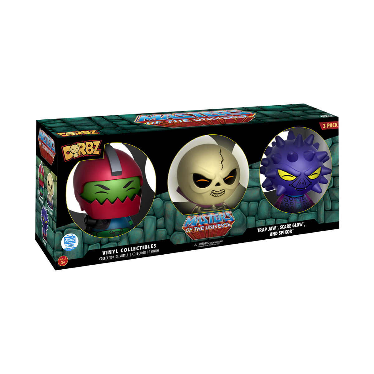 Trap Jaw, Scare Glow And Spikor - Master Of The Universe 3 Pk Dorbz Funko Shop Exclusive - Ozzie Collectables