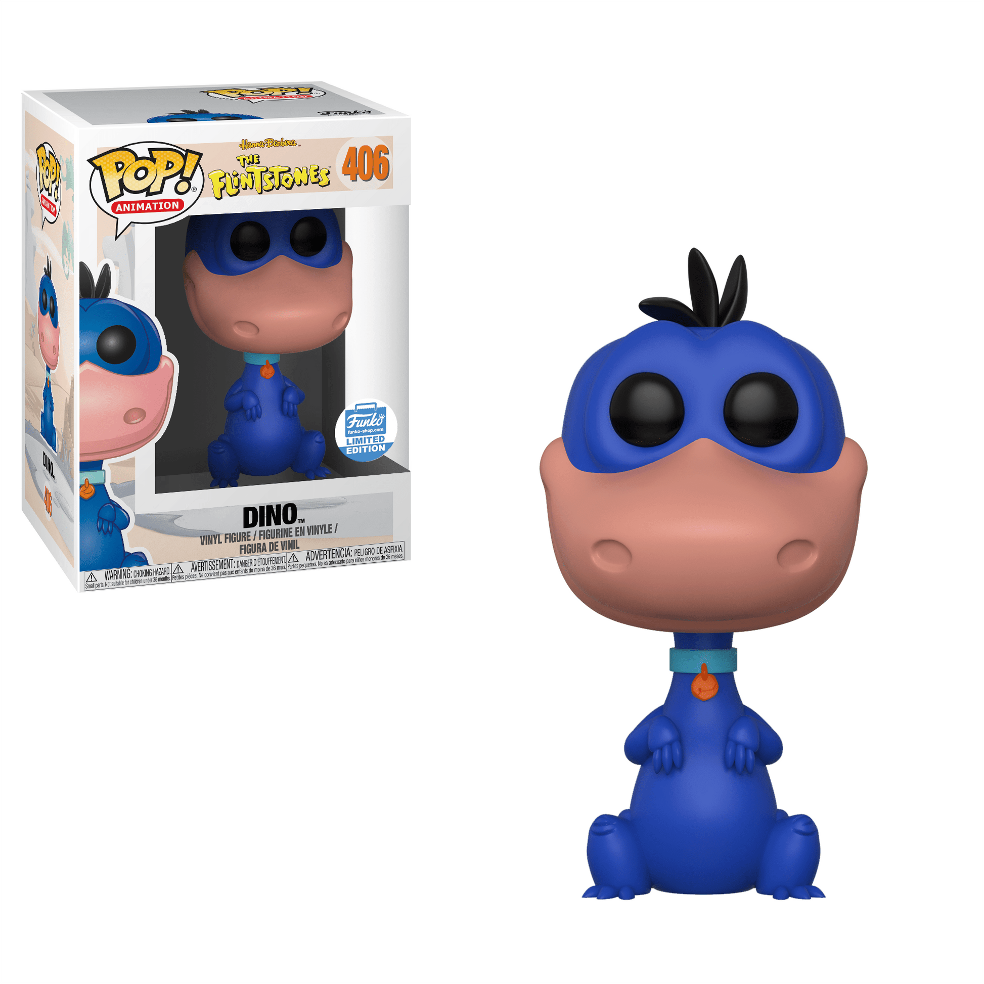 The Flintstones - Dino (Blue) Pop Vinyl #406