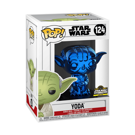 Star Wars -  Yoda (Blue Chrome) Chicago 2019 Star Wars Celebration LE 2500 Pcs