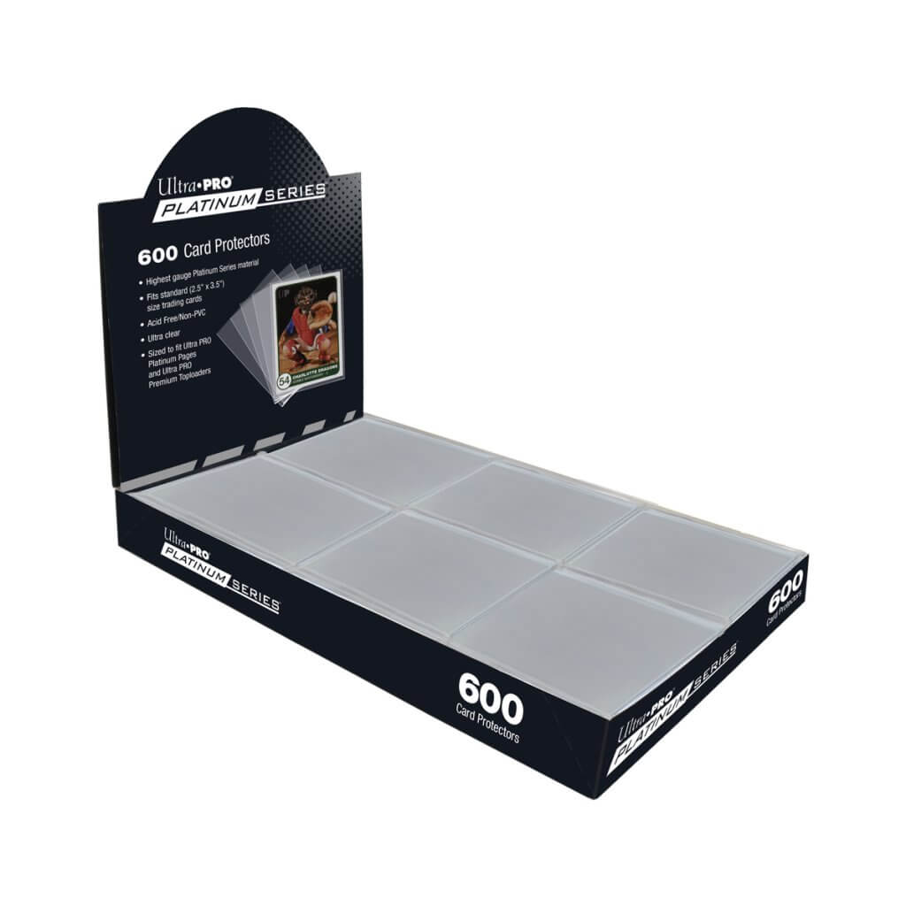 Ultra PRO Platinum Series Card Sleeves (600 Pack) Clear Standard Size Deck Protectors Clear Ultra Pro Sleeves Ultra PRO Platinum Series Card Sleeves (600 Pack) Clear Standard Size Deck Protectors Clear Ultra Pro Sleeves