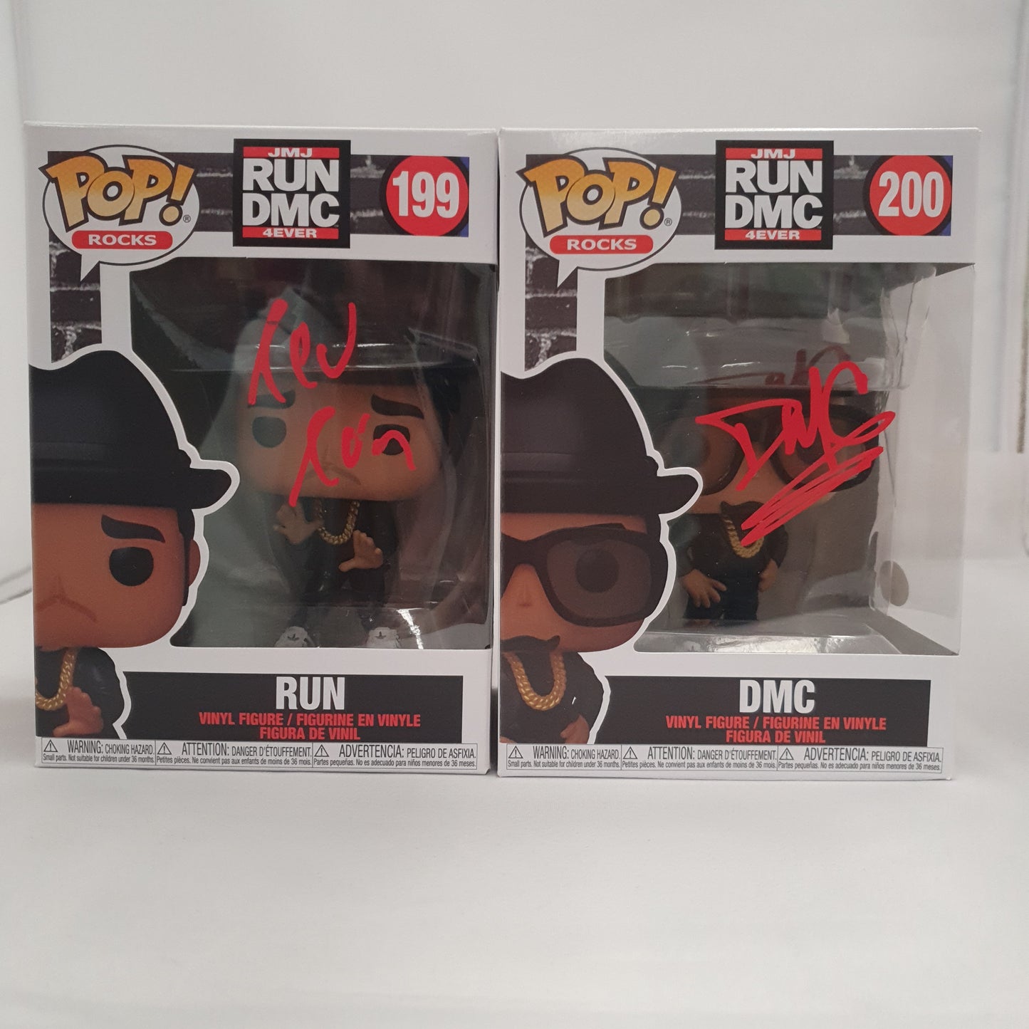 Run Dmc - Run #199 And Dmc #200 Set of 2 Signed Pop! Vinyl