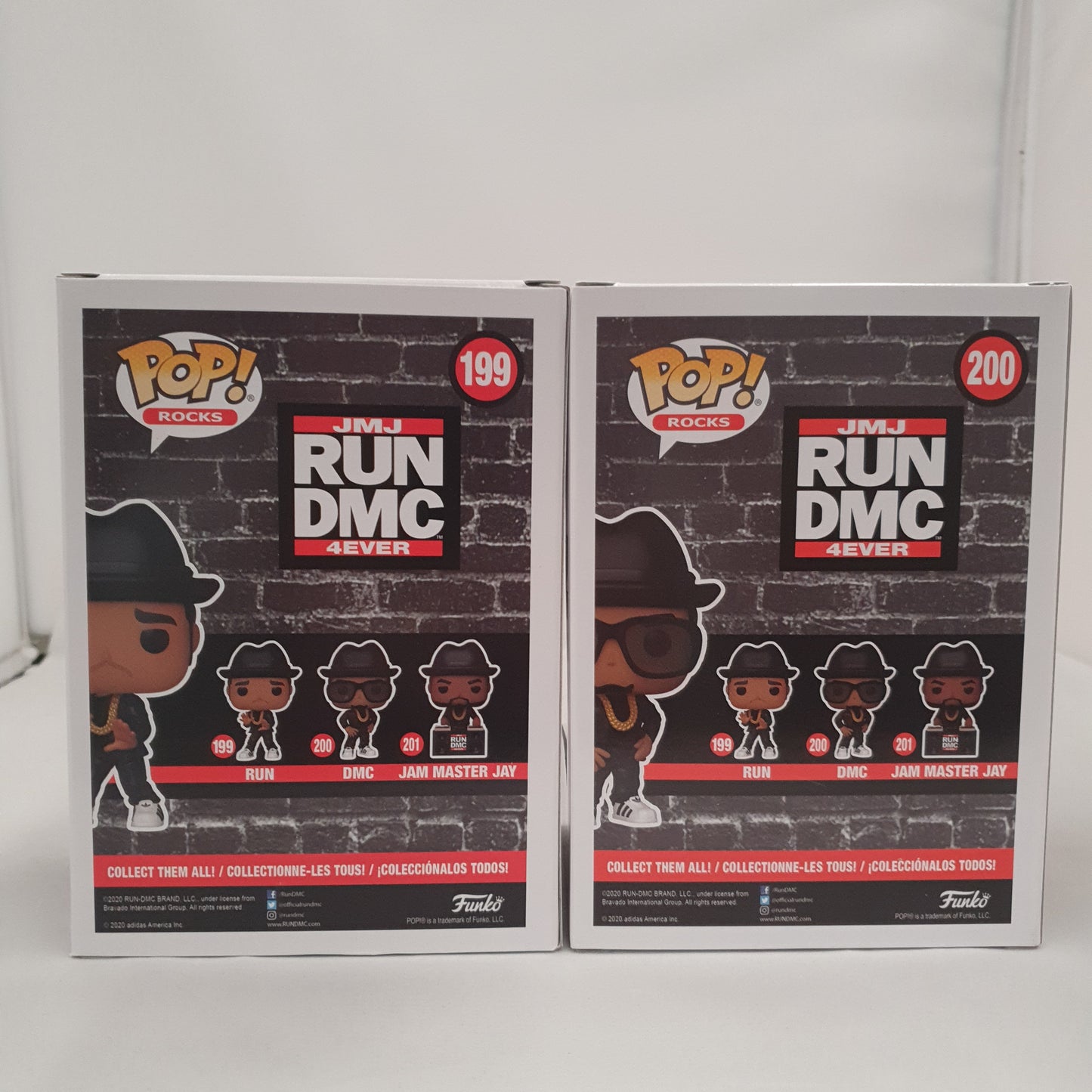 Run Dmc - Run #199 And Dmc #200 Set of 2 Signed Pop! Vinyl