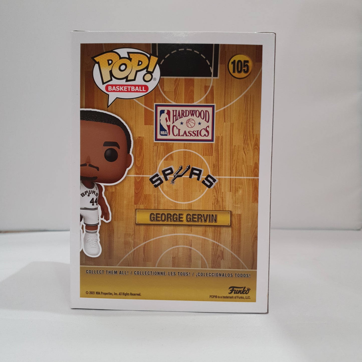 NBA Spyas - George Gervin #105 Signed Pop! Vinyl