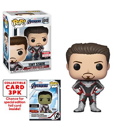 Tony Stark (Quantum Realm Suit) - Marvel Avengers (Collectible Cards) Entertainment Earth Stickered Pop! Vinyl #449 - Ozzie Collectables