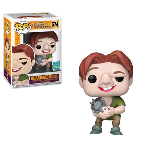 The Hunchback Of Notre Dame - Quasimodo Holding Gargoyle 2019 SDCC Summer Convention Exclusive Pop! Vinyl - Ozzie Collectables