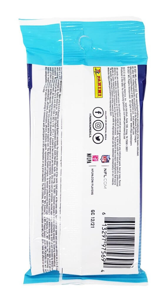 PANINI 2021- 22 Contenders Football (Hobby) Fat Pack