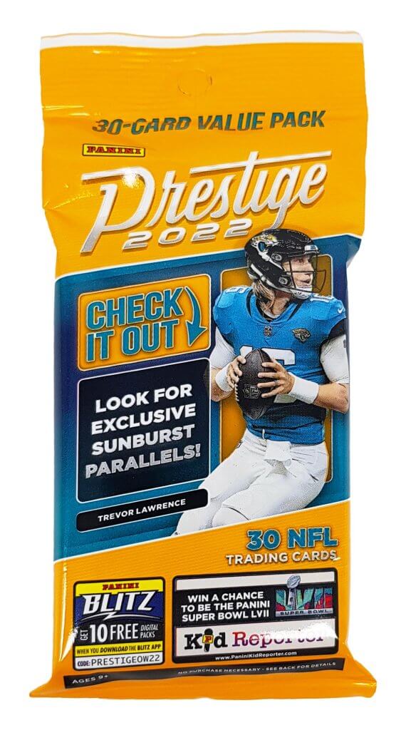 PANINI 2022 Prestige NFL Football Fat Pack PAN99654 Ozzie Collectables