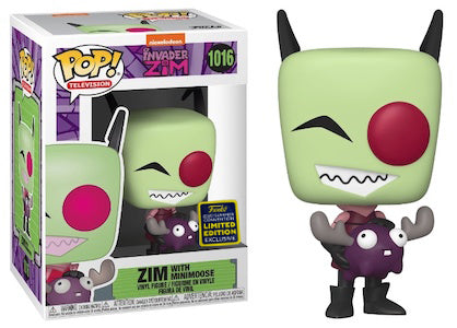 Invader Zim - Zim with Minimoose SDCC 2020 Exclusive Pop! Vinyl - Ozzie Collectables