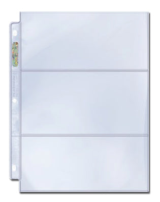 ULTRA PRO Page - 3-Pocket - Platinum