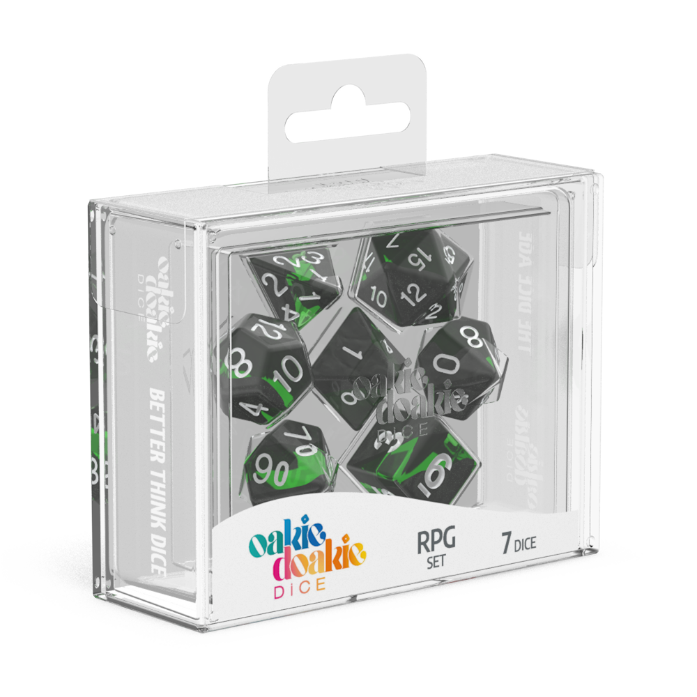 Oakie Doakie Dice RPG Set Enclave - Emerald (7) - Ozzie Collectables