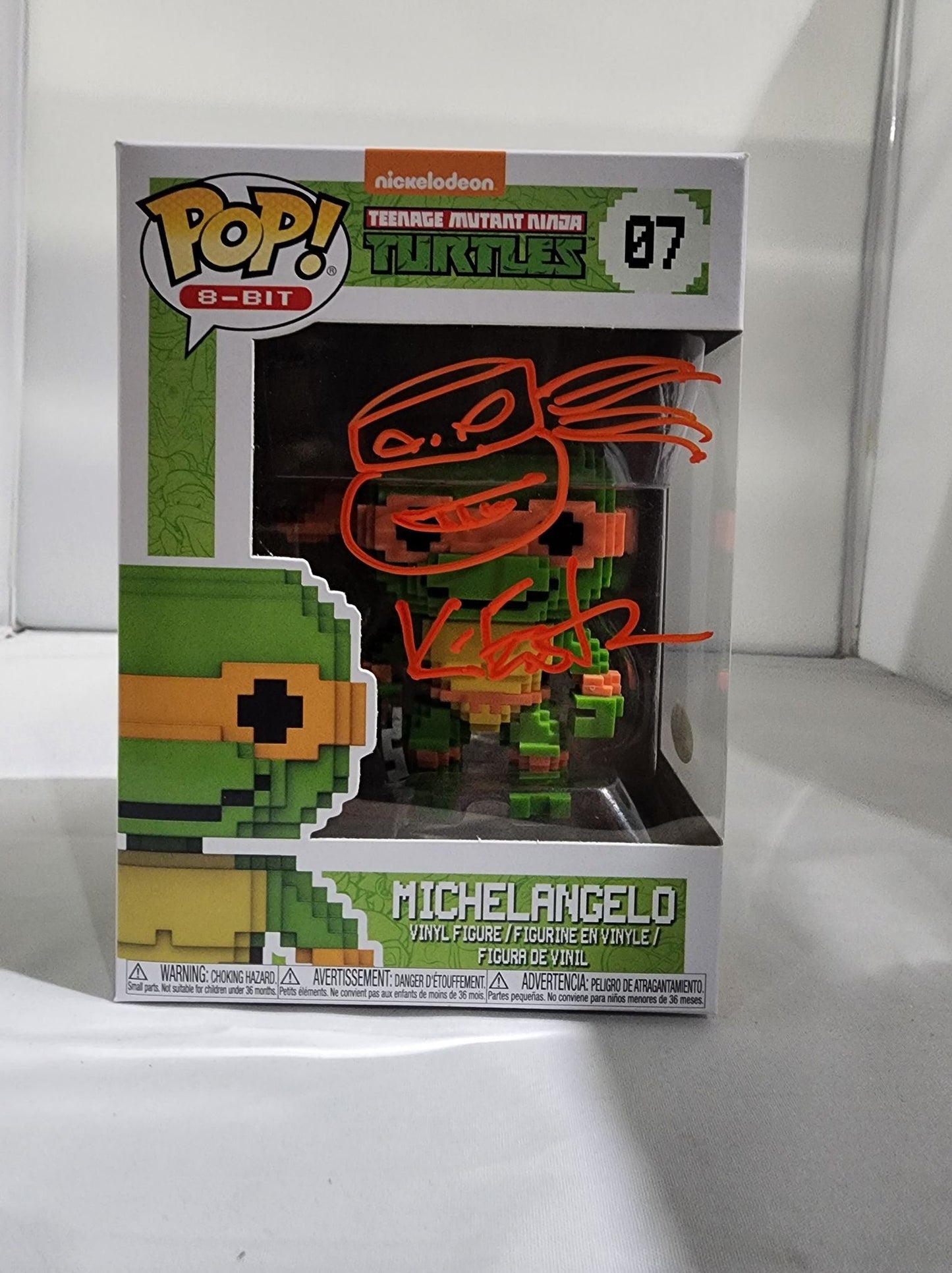 Teenage Mutant Ninja Turtle 8-Bits - Michelangelo #07 Signed Pop! Vinyl