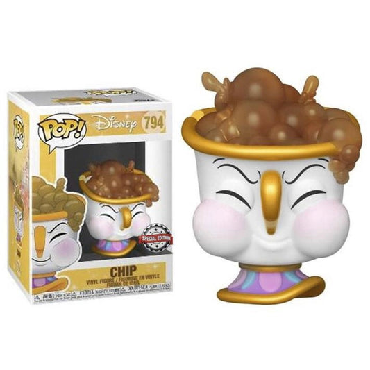 Beauty and the Beast (1991) - Chip with Bubbles US Exclusive Pop! Vinyl #794