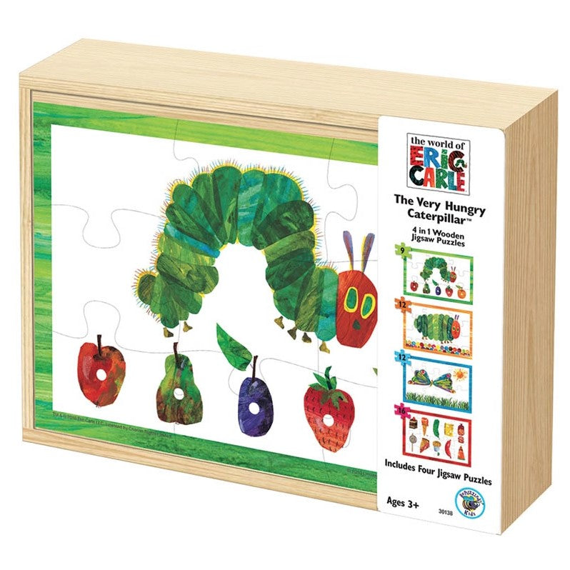 The Very Hungry Caterpillar 4 in 1 Wooden Puzzle