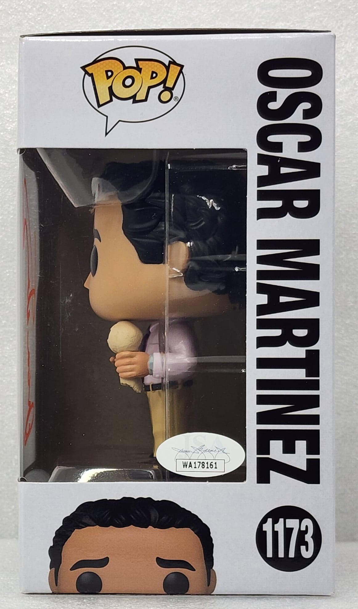 The Office - Oscar Martinez Signed Pop! Vinyl #1173