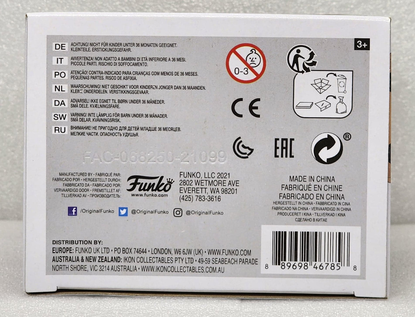 Mighty Ducks - Goldberg Signed Pop! Vinyl #789