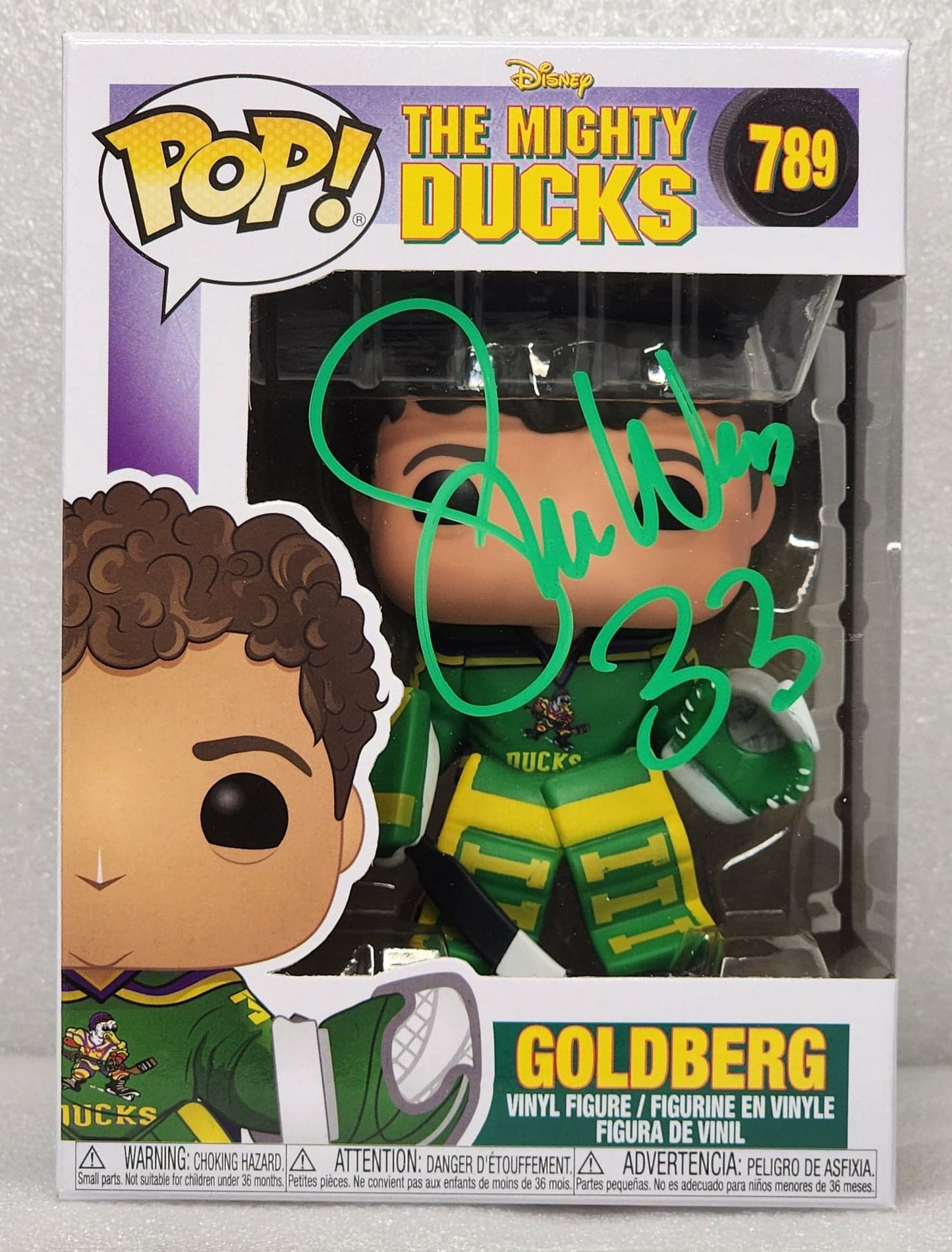 Mighty Ducks - Goldberg Signed Pop! Vinyl #789