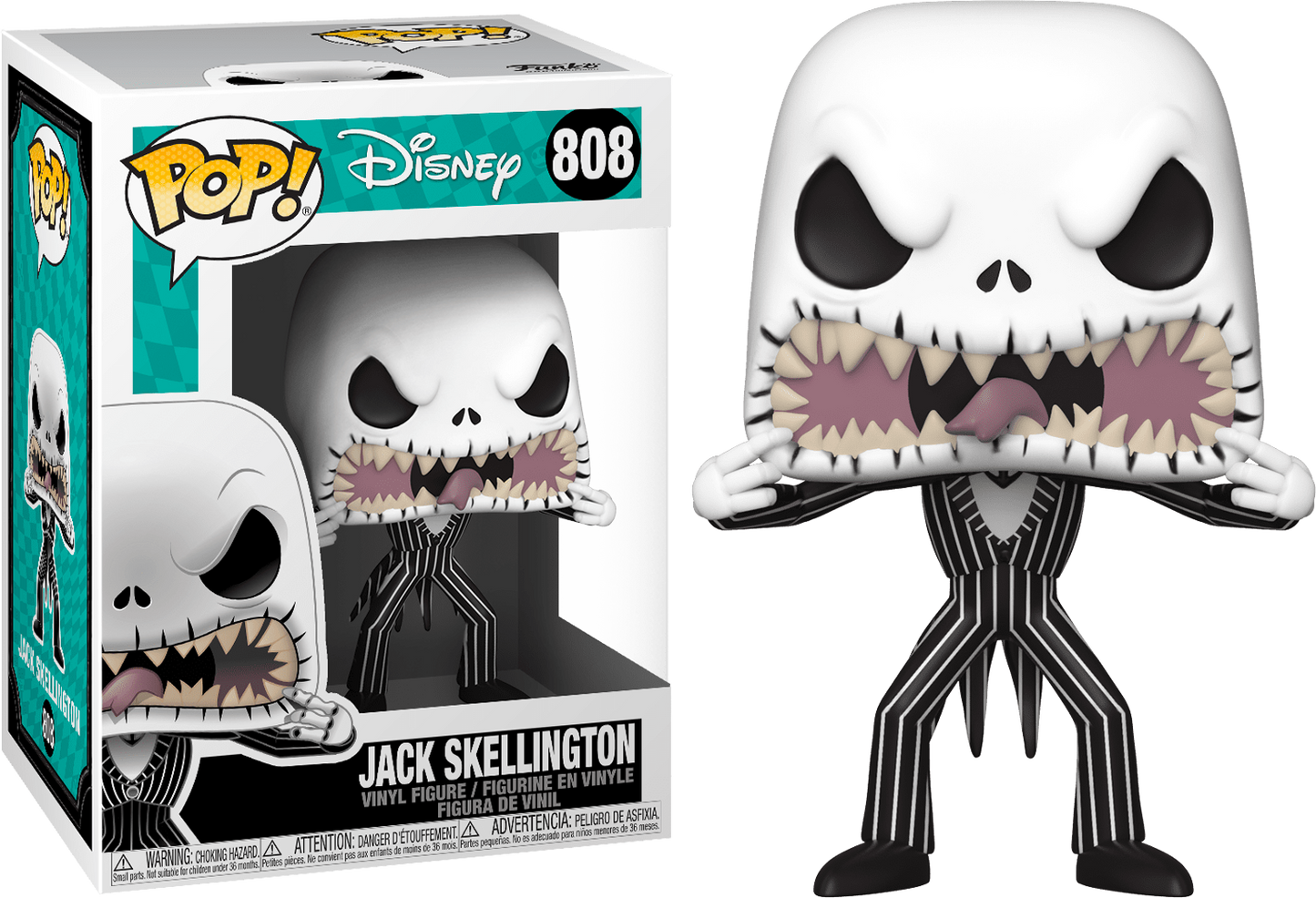The Nightmare Before Christmas - Jack Skellington (scary face) Pop! Vinyl - Ozzie Collectables