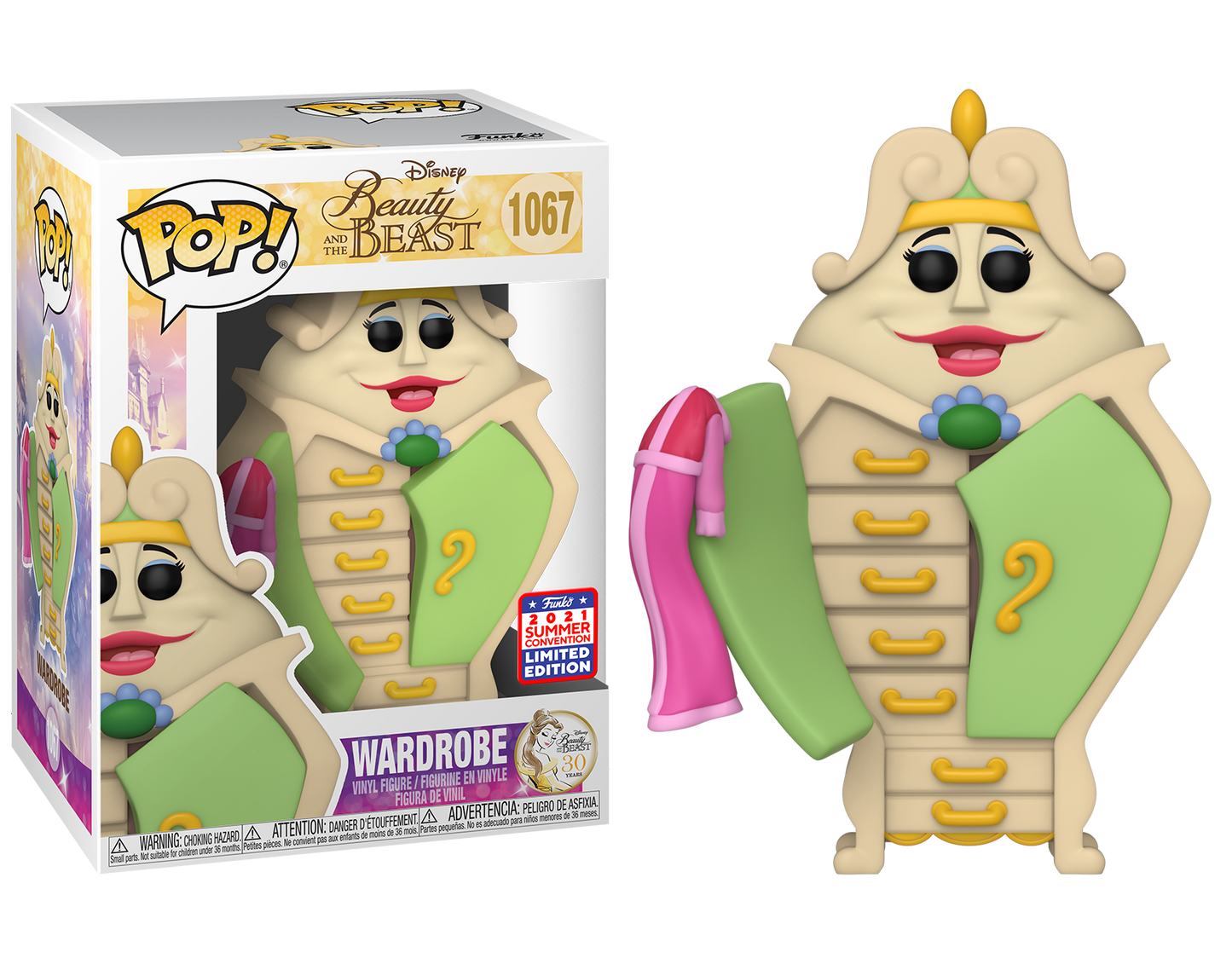 Beauty and the Beast - Wardrobe 2021 Summer Convention Exclusive Pop! Vinyl #1067