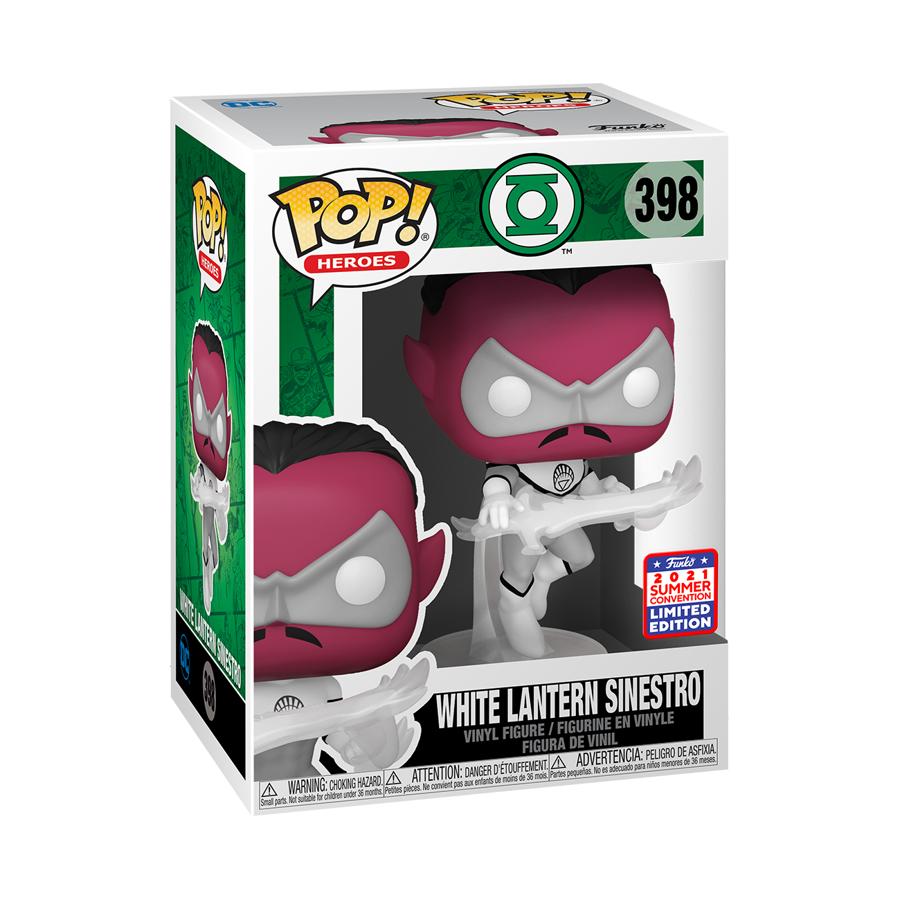 Green Lantern - White Lantern Sinestro 2021 Summer Convention Exclusive Pop! Vinyl