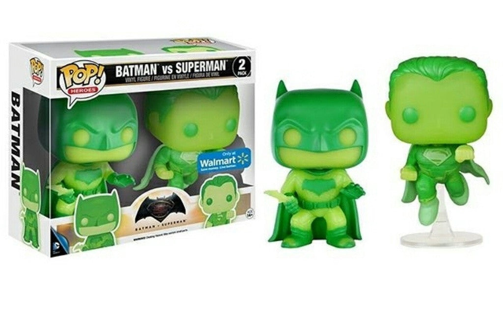 Batman Vs Superman -Dawn of Justice (Glow in the Dark) (2-Pack) - Ozzie Collectables