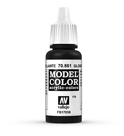 Vallejo Model Colour Glossy Black 17 ml - Ozzie Collectables