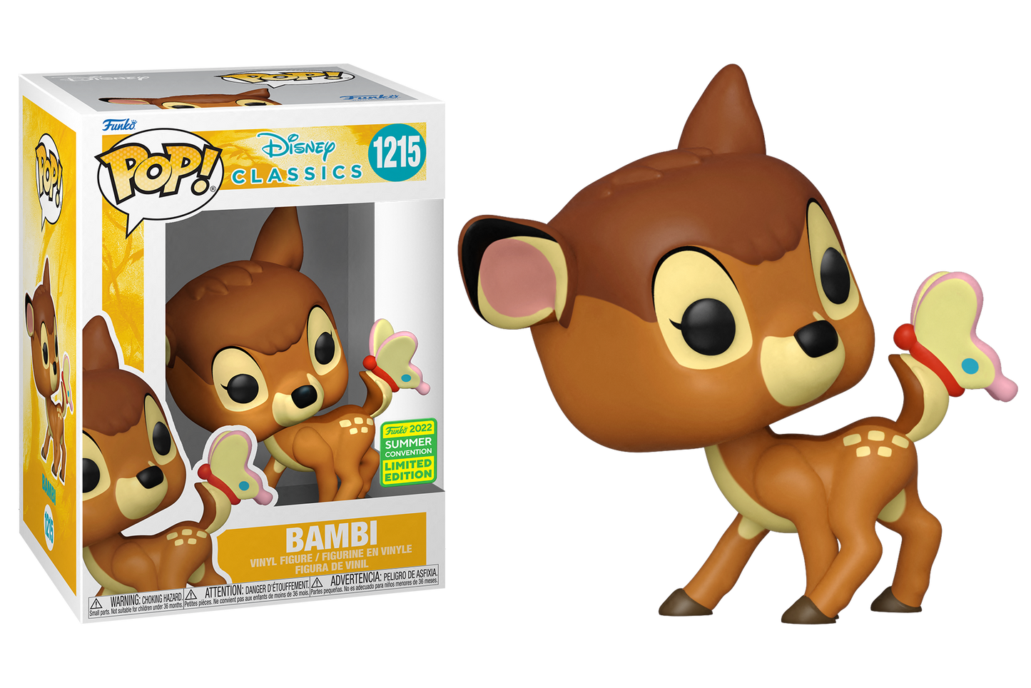 Disney - Bambi SDCC 2022 Summer Convention Exclusive Pop! Vinyl #1215