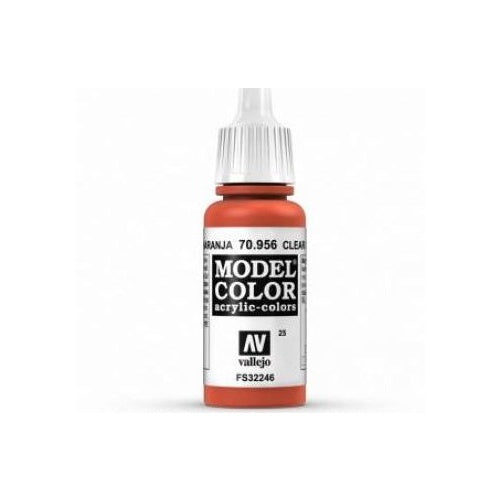 Vallejo Model Colour Clear Orange 17 ml - Ozzie Collectables