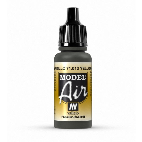 Vallejo Model Air Yellow Olive 17 ml - Ozzie Collectables