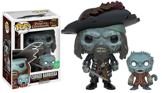 Cursed Barbossa - Disney SDCC 2016 Summer Convention Exclusive Pirates of the Caribbean POP! Vinyl Figure #208 - Ozzie Collectables