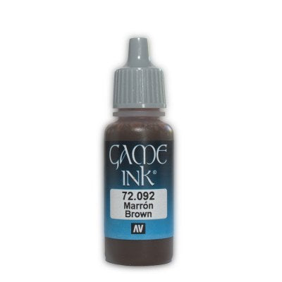 Vallejo Game Colour Ink Brown 17 ml - Ozzie Collectables